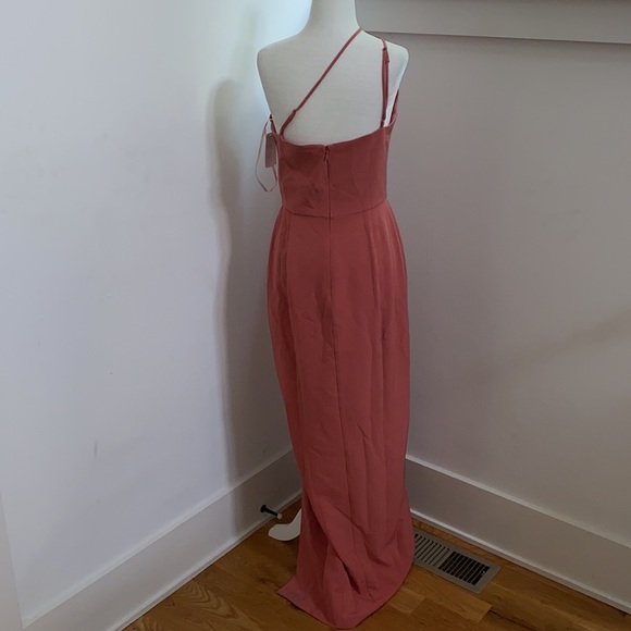 NWOT WAYF The Lenore One Shoulder Column Dress - Picture 11 of 15